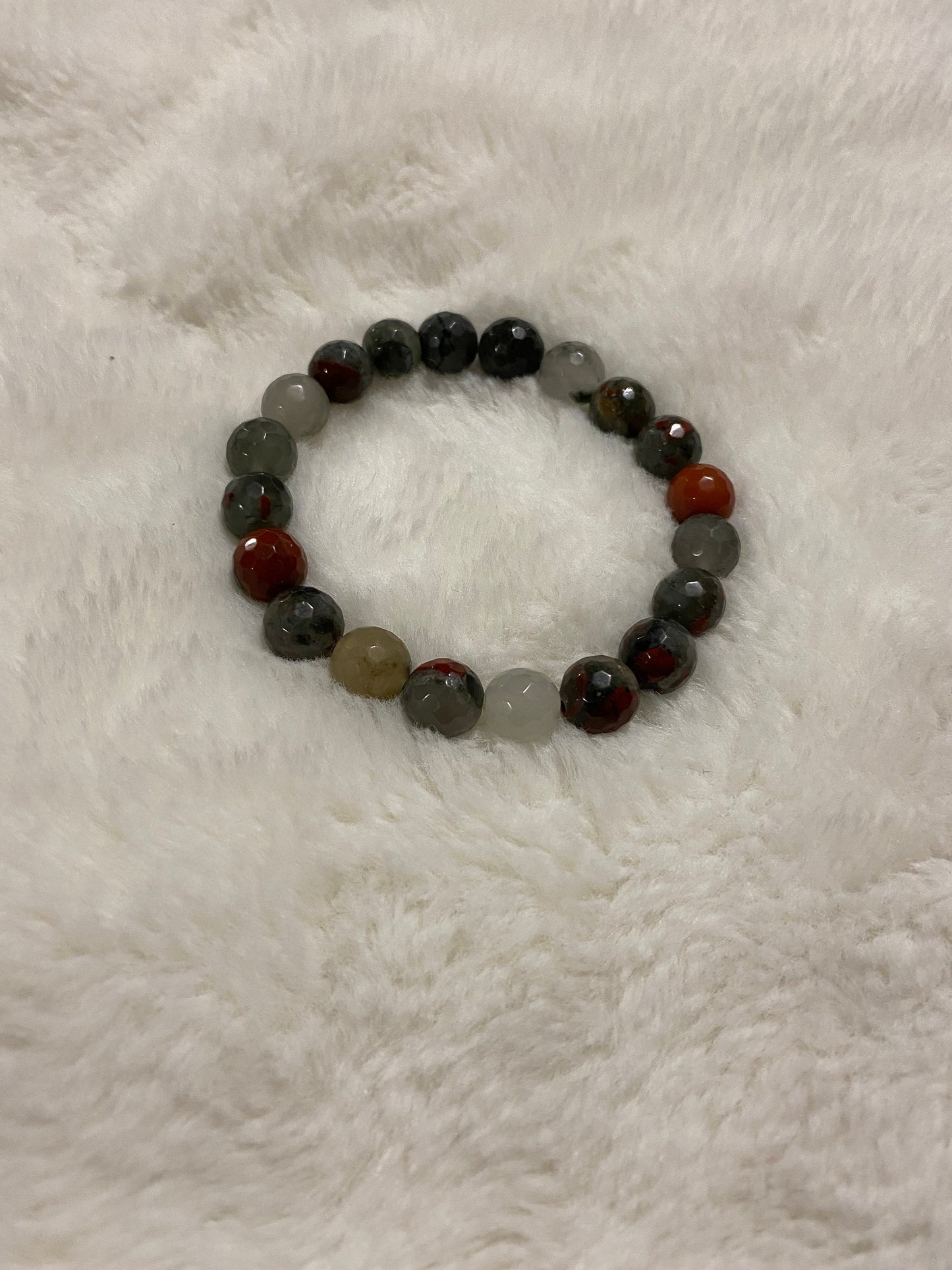 Red Jasper Gemstone Bracelet: Custom African Jewelry Gift