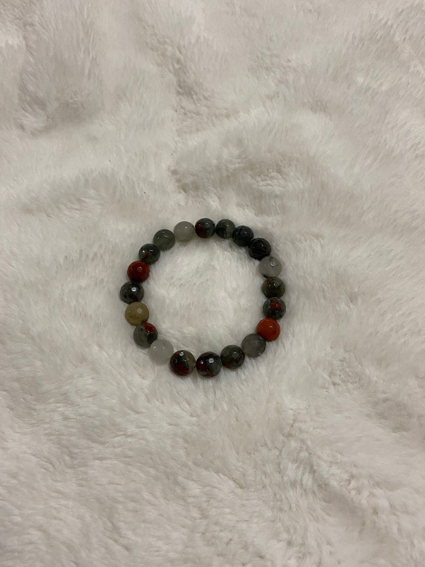 Red Jasper Gemstone Bracelet: Custom African Jewelry Gift