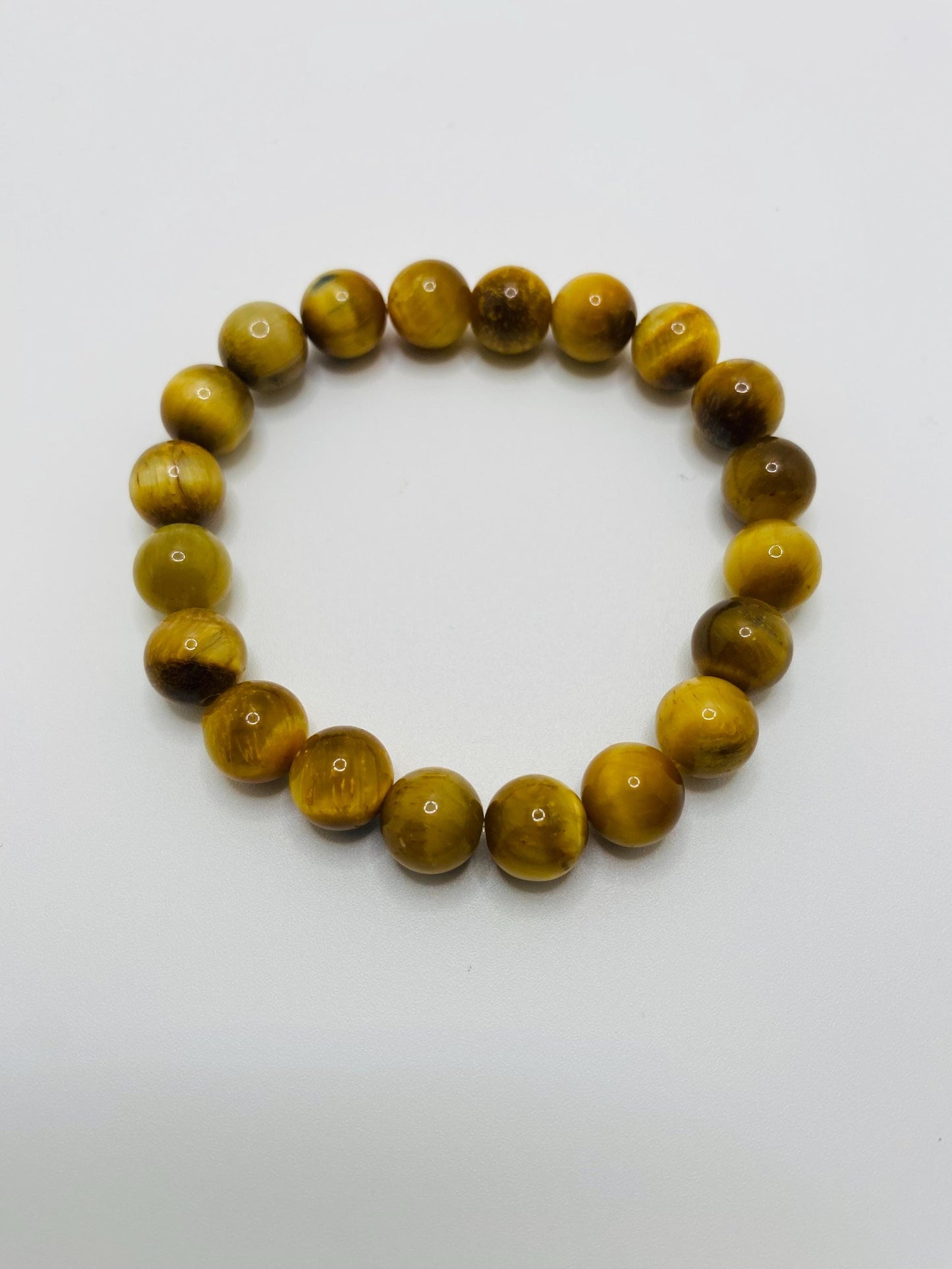 Golden Tiger's Eye Gemstone Bracelet: Handmade Unisex Jewelry