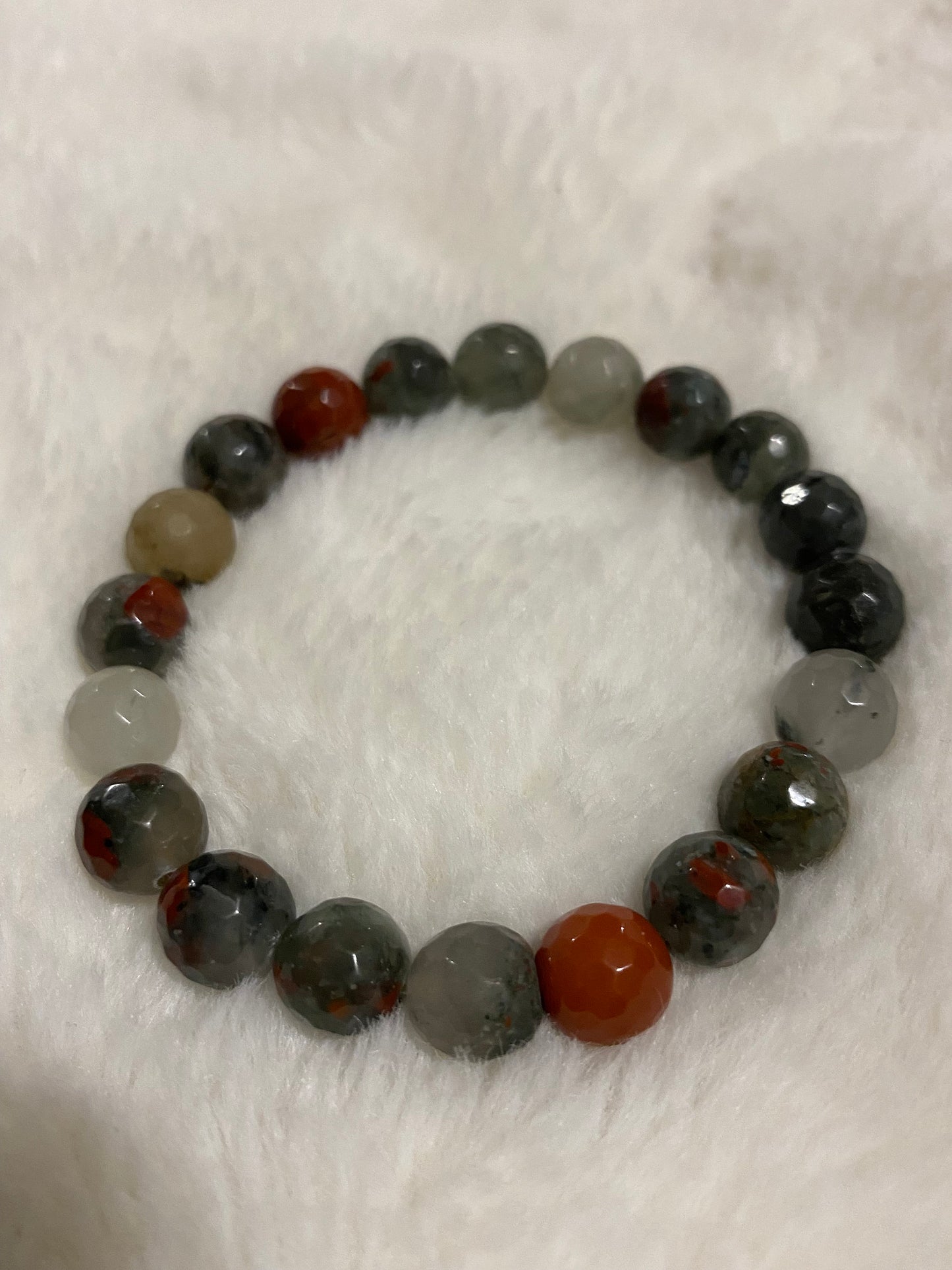 Red Jasper Gemstone Bracelet: Custom African Jewelry Gift