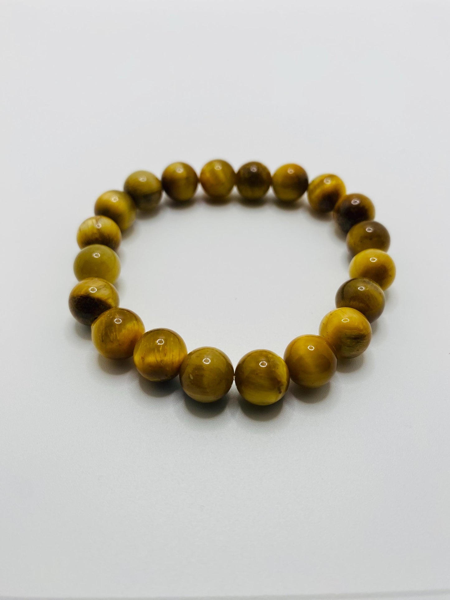 Golden Tiger's Eye Gemstone Bracelet: Handmade Unisex Jewelry
