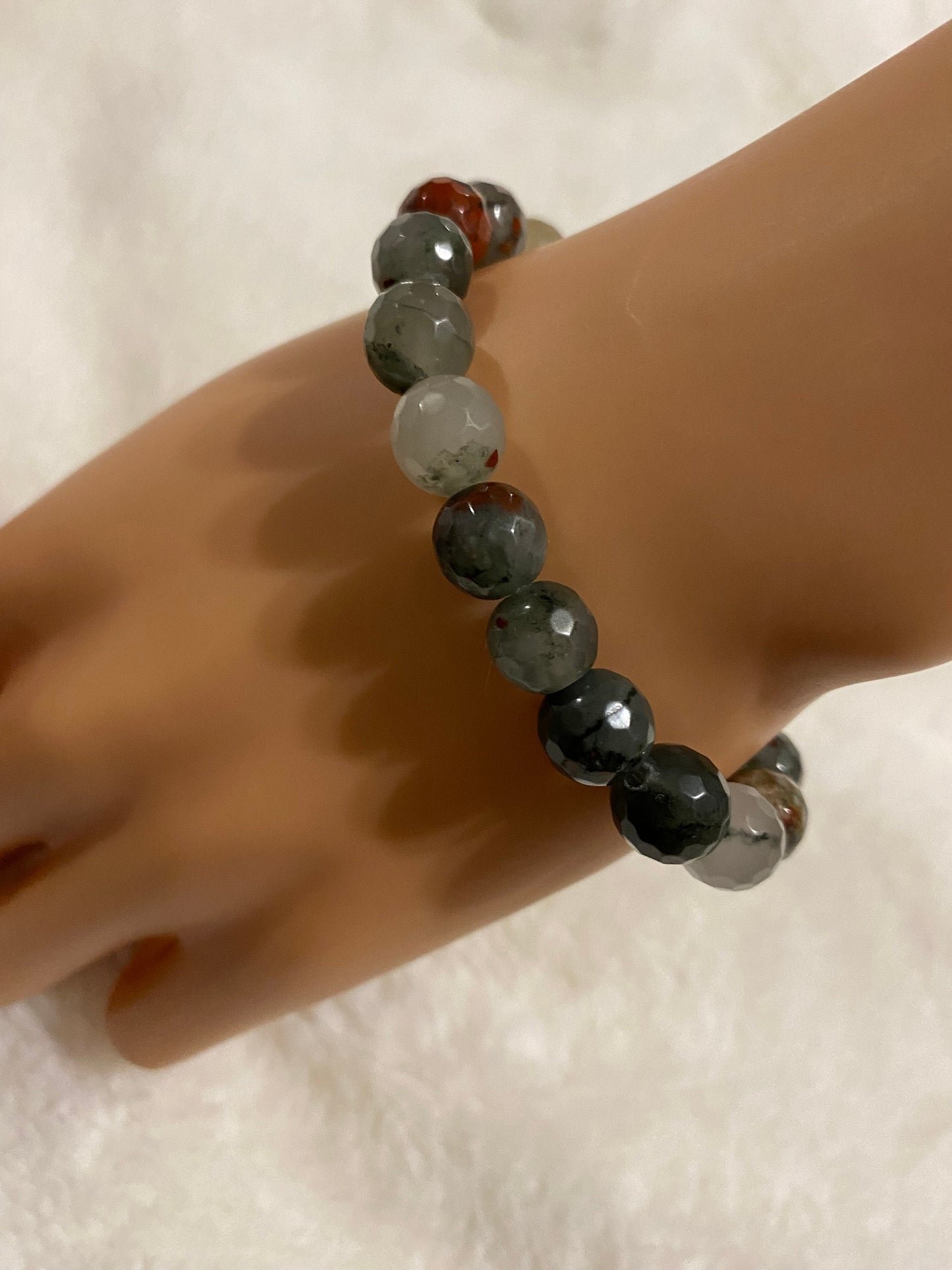 Red Jasper Gemstone Bracelet: Custom African Jewelry Gift