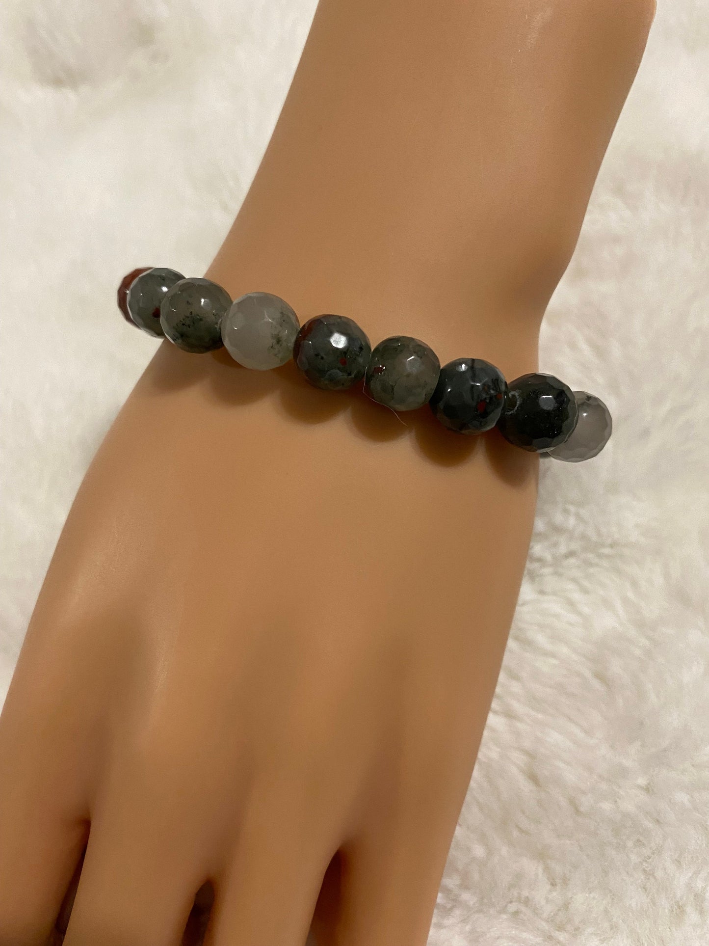 Red Jasper Gemstone Bracelet: Custom African Jewelry Gift