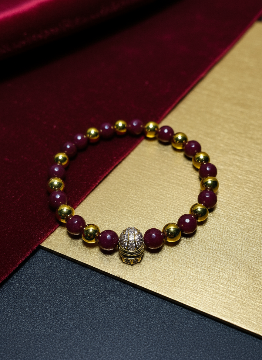 Background for Washington Commanders Mens Bracelet