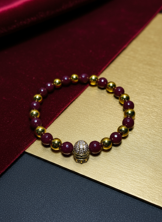 Background for Washington Commanders Mens Bracelet