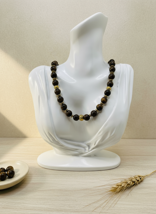 Bronzite Necklace Enhanced
