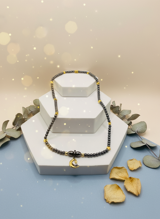 Celestial Hematite Necklace - Realistic Style