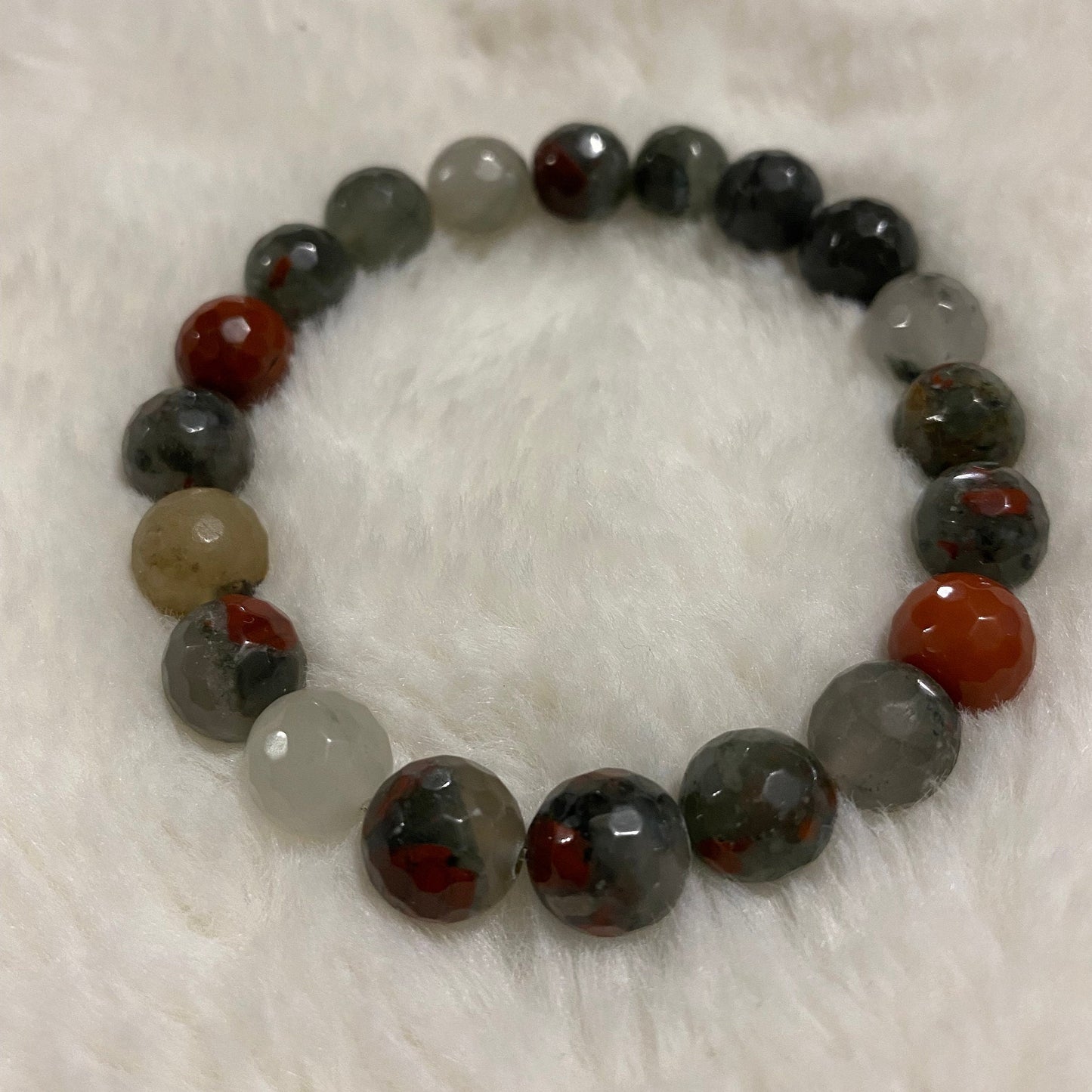 Red Jasper Gemstone Bracelet: Custom African Jewelry Gift