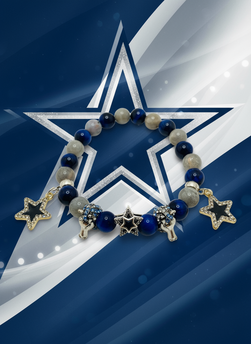 Dallas Cowboys Charm Bracelet - Using Actual Product Images