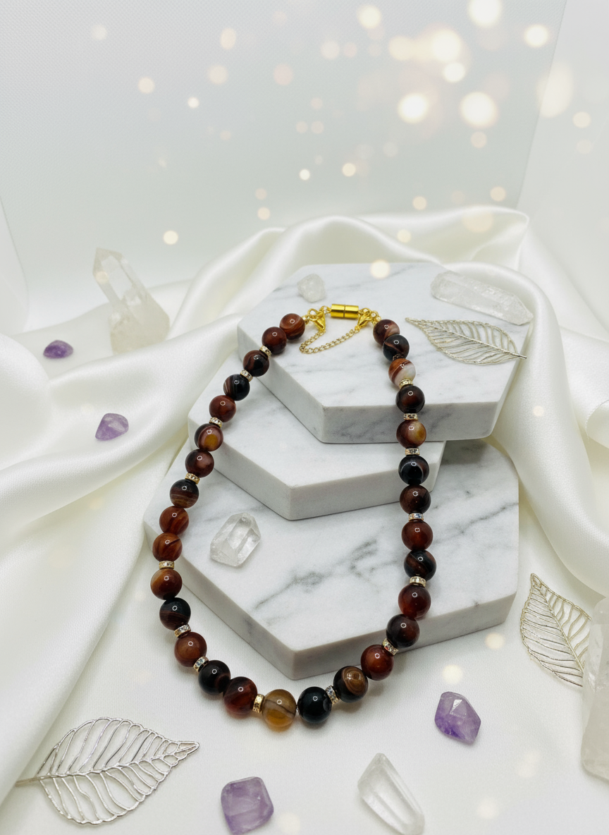 Dream Agate Necklace Enhanced