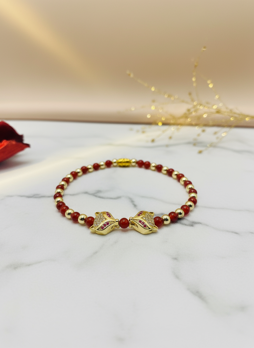 Fox Charm Bracelet - Elegant Refined Style