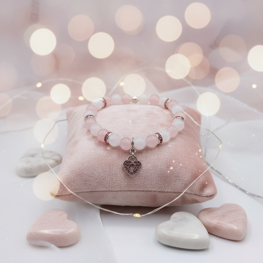 Heart Locket Bracelet Background