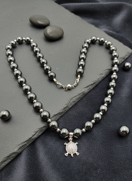 Hematite Gemstone Necklace Background