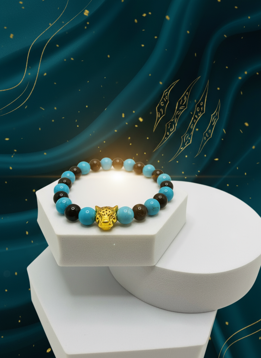 Jacksonville Jaguars Jade Onyx Bracelet - Enhanced