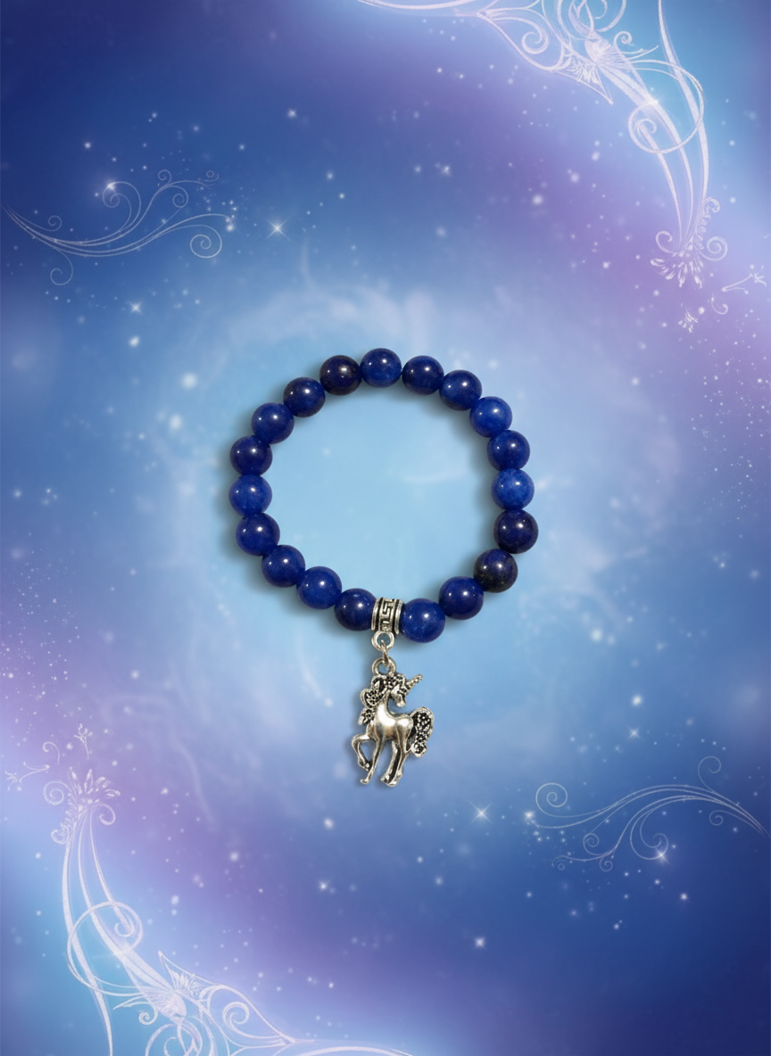 Lapis Lazuli Unicorn Bracelet - Dreamy Enchanting Style