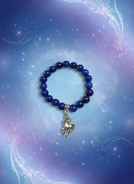 Lapis Lazuli Unicorn Bracelet - Dreamy Enchanting Style