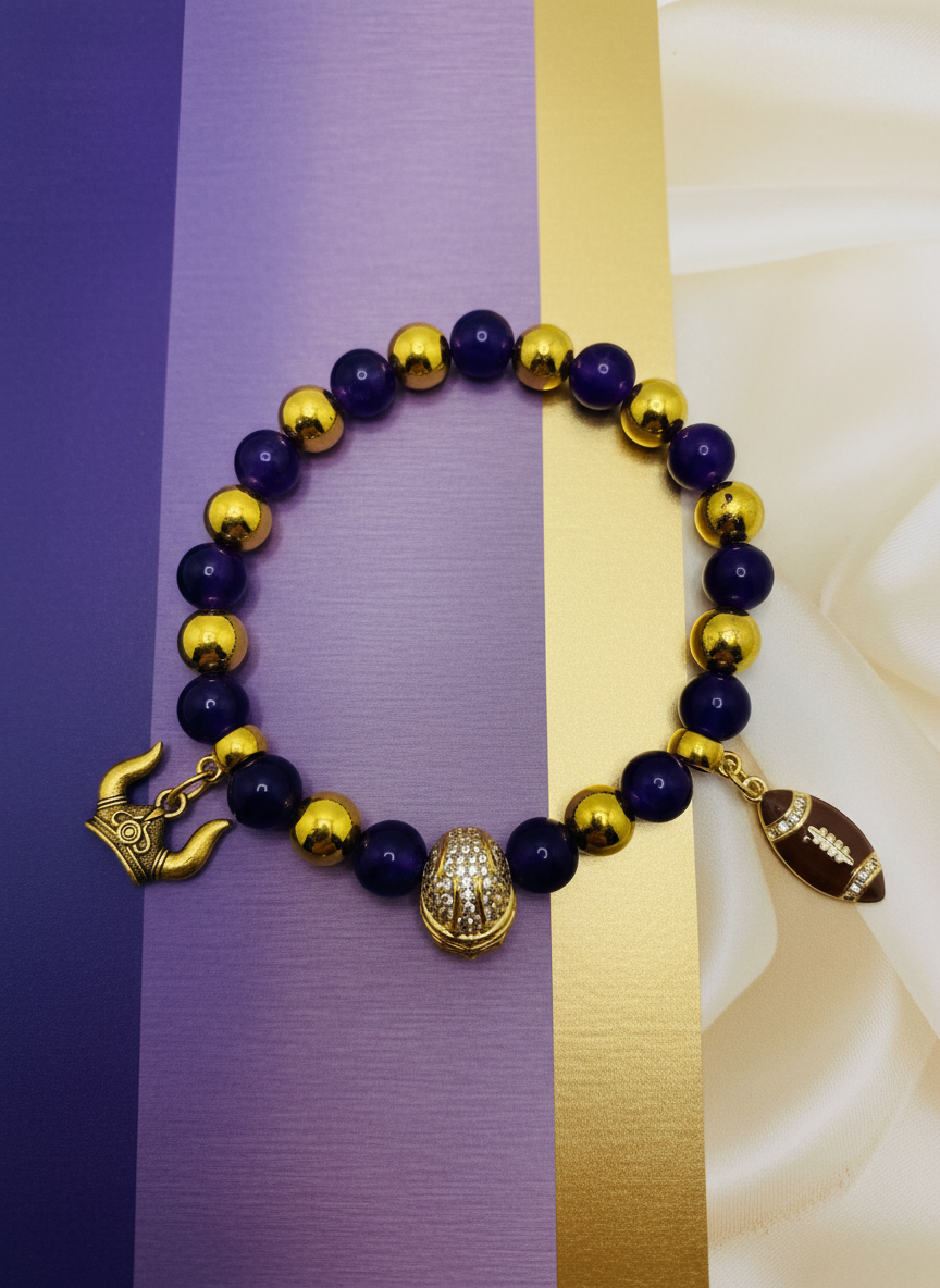 Minnesota Vikings Bracelet - Realistic Clean Style