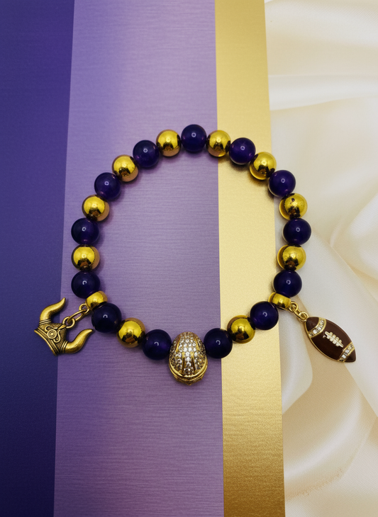 Minnesota Vikings Bracelet - Realistic Clean Style