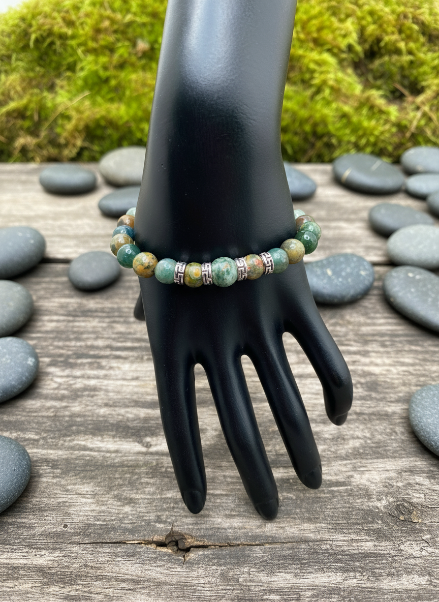 Moss Agate Bracelet Enhanced v2
