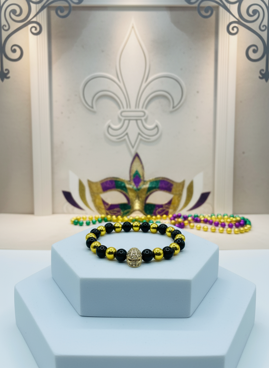 New Orleans Saints Bracelet - New Orleans Themed Style