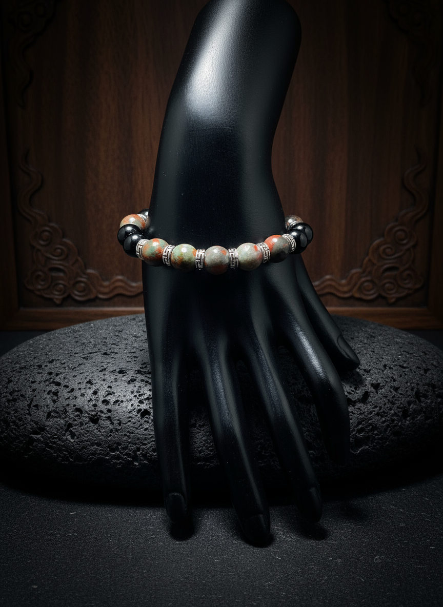 Onyx Bloodstone Bracelet Enhanced