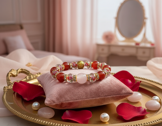 Rose Quartz with Carnelian