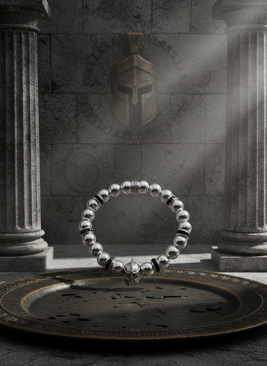 Spartan Helmet Bracelet Background